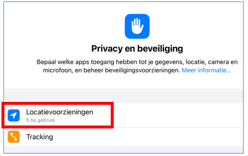 Locatievoorzieningen
